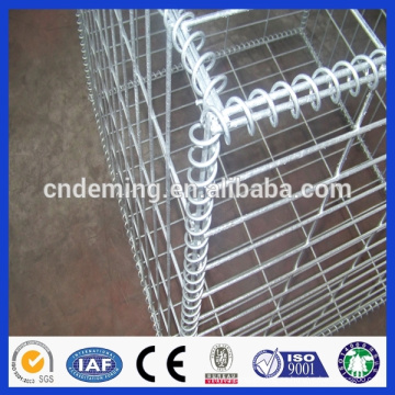 2015 venta caliente PVC recubierto de malla de alambre gabión caja, caja de gabion galvanizado